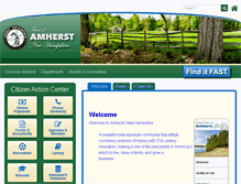 Tablet Screenshot of amherstnh.gov